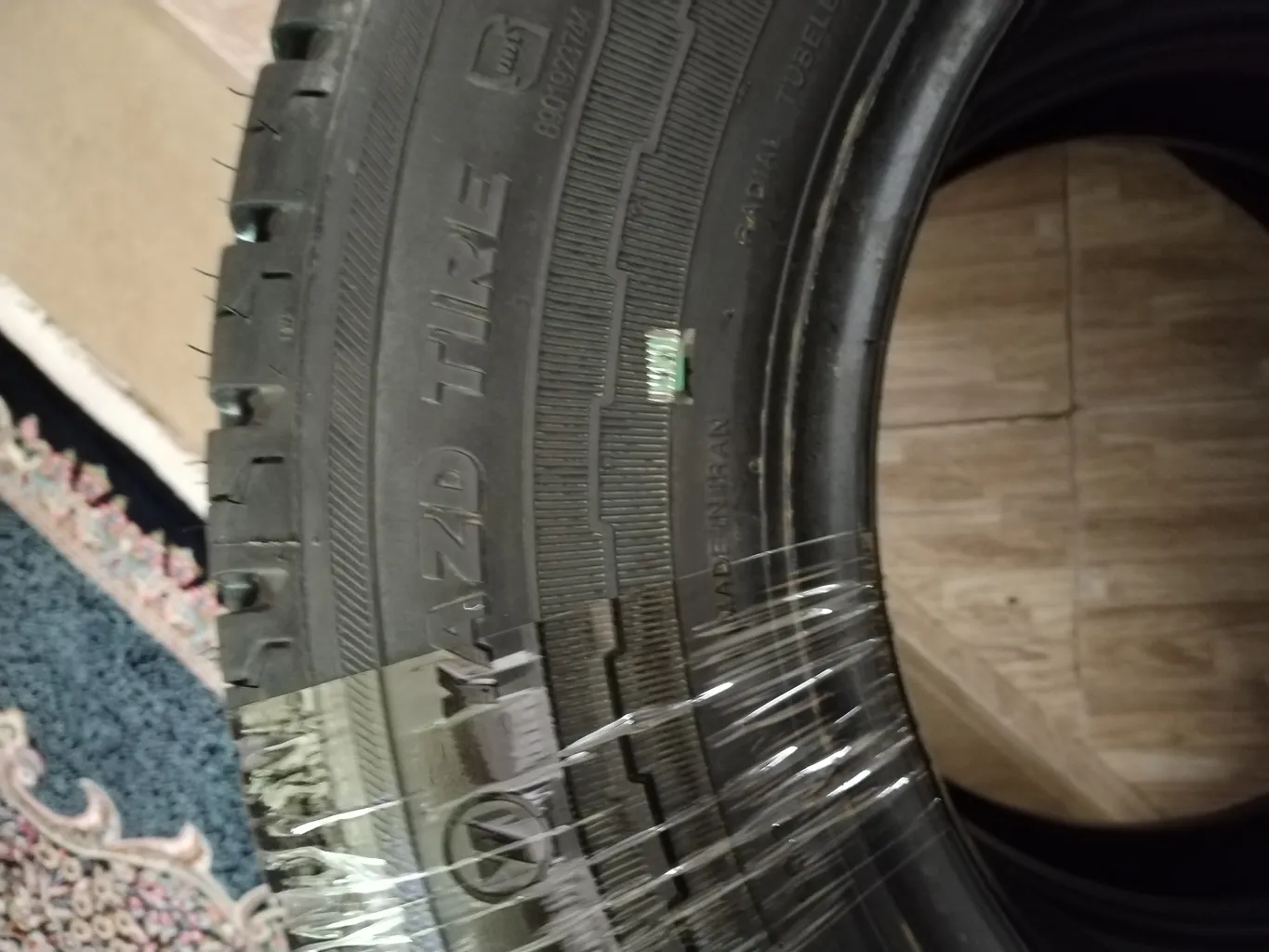 لاستیک خودرو یزد تایر مدل SOLAR سایز 195R14 - دو حلقه