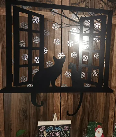 آینه پلکسی گلس آماتیس مدل دانه های برفی