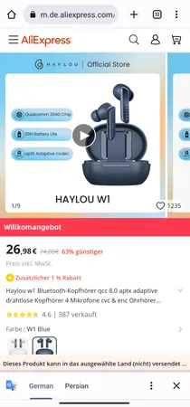 هدفون بلوتوثی هایلو مدل MoriPods ANC