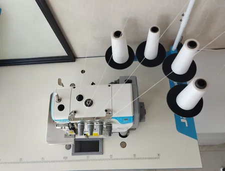 چرخ خیاطی صنعتی سر دوز جک مدل E4_4 به همراه میز و پایه