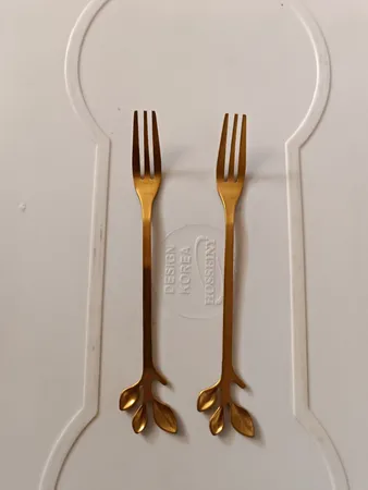 چنگال زیتون خوری مدل برگ کد 201 بسته 6 عددی