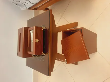 ست سطل و جای دستمال کد 4021 به همراه جعبه تی بگ و جاکاردی