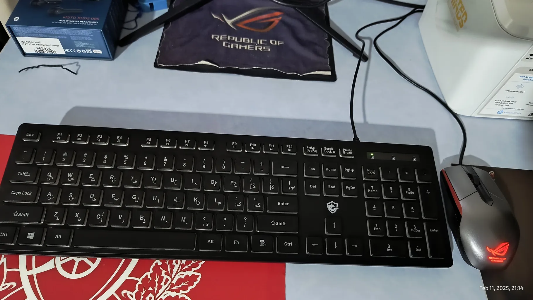 کیبورد گیمینگ بیاند مدل BGK-2010 سوئیچ ممبران، Full-Size، نورپردازی RGB