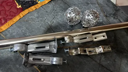 چوب پرده مدل المپیک طول 120 سانتیمتر