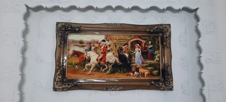 تابلو فرش ماشینی طرح بدرقه کد ۷۰۵۸