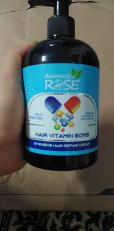 کرم مو داماسک رُز مدل ویتامینه و پروتئینه حجم 400 میلی لیتر