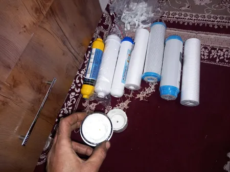 دستگاه دو گانه تصفیه کننده آب آکوآ اسپرینگ مدل UF-SF3800 به همراه فیلتر دستگاه تصفیه آب کد 01 بسته 4 عددی
