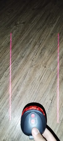 چراغ عقب دوچرخه مدل لیزری