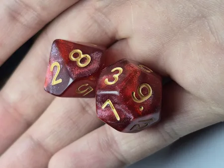 تاس بازی ویز دایس مدل Glitter بسته 7 عددی