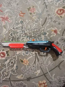 تفنگ بازی مدل دولول بسته 120 عددی