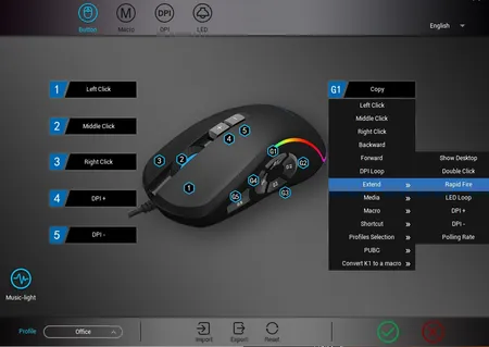 ماوس مخصوص بازی ام کی ای اس پی ان مدل X9