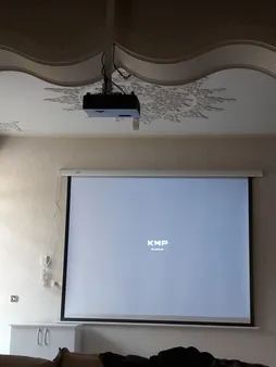 پرده نمایش برقی پروژکتور اسکوپ پارچه عالی سایز 200x 200