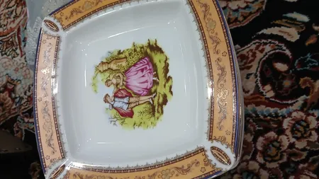 بشقاب خورش خوری شرکت صنایع چینی تقدیس مدل کنتسی tgh 21 بسته 6 عددی