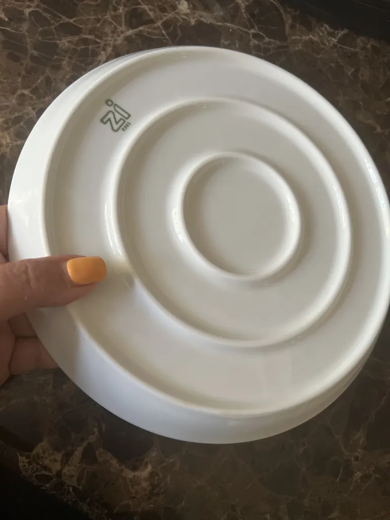 بشقاب غذاخوری زی مدل فرم اس کد  24 پاستل درجه عالی بسته شش عددی