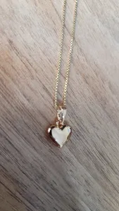 تجریه خرید آویز گردنبند زنانه ژوپینگ مدل قلب آینه ای کد 136