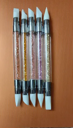 قلم طراحی ناخن سیلیکونی مدل 74406 مجموعه 5 عددی