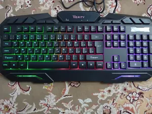 تجریه خرید کیبورد و ماوس گیمینگ وریتی مدل V-KB6126GCW، سوییچ ممبران، Full-Size، نورپردازی LED RGB