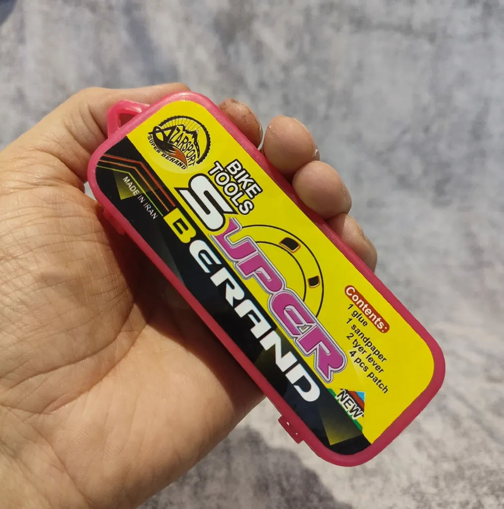 کیت پنچرگیری دوچرخه مدل p1 بسته 12 عددی