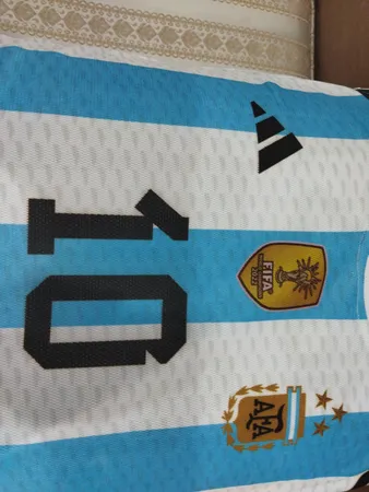 ست پیراهن و شورت ورزشی پسرانه مدل آرژانتین سه ستاره طرح مسی 2023