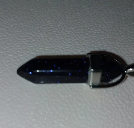 آویز گردنبند مدل منشور سنگ آمیتیس