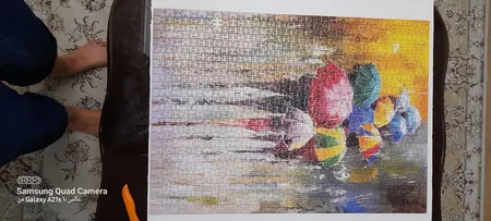 پازل 1000 تکه رونیز مدل چترهای رنگی کد 07781