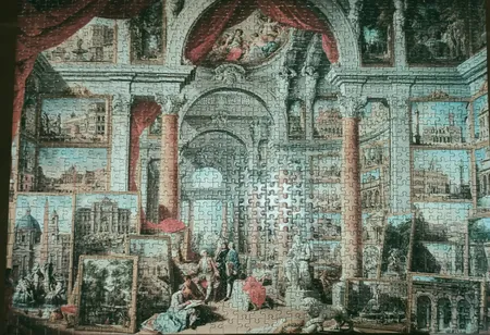 پازل 1000 تکه فاکس پازل طرح تالار روم مدرن کد 62400