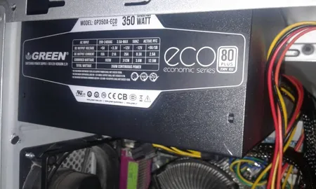 منبع تغذیه گرین مدل GP350A-ECO Rev3.1
