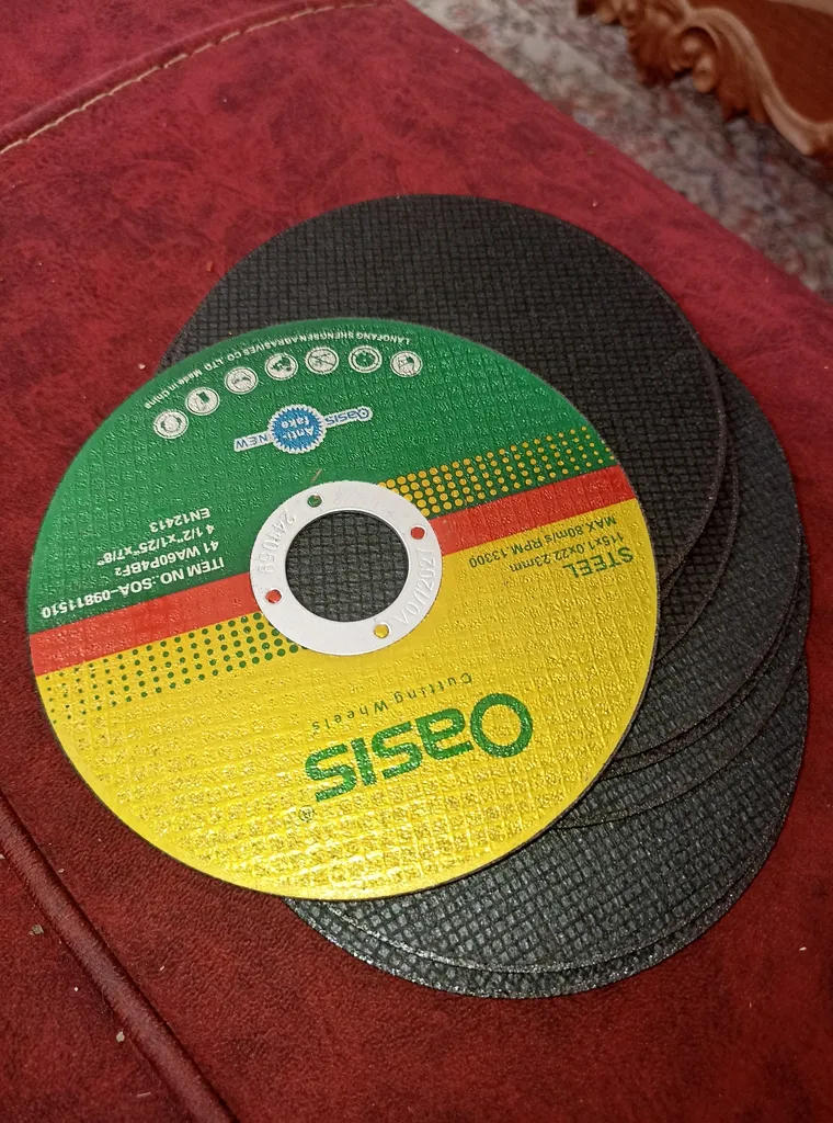 صفحه مینی برش استیل بر اوسیس مدل 115 بسته 10 عددی