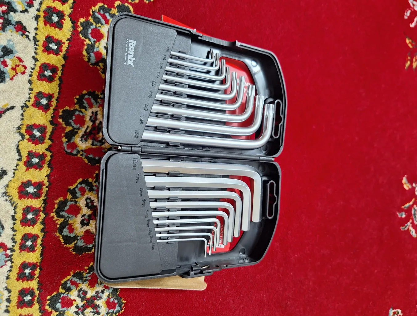 آچار آلن و ستاره ای رونیکس مدل 2051HEX-KEY مجموعه 18 عددی