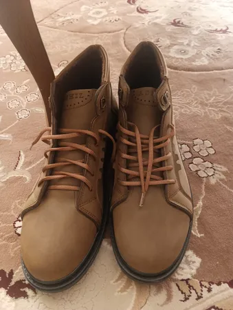 نیم بوت مردانه مدل شیک گام رنگ کرم