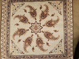 ست رومیزی سه تکه مستطیل مربع طرح قلمکار کد 140078