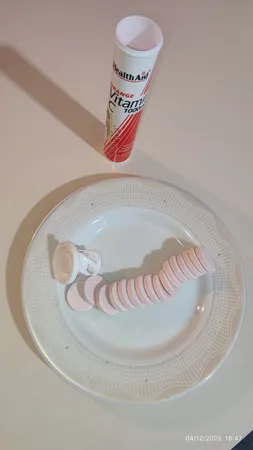 قرص جوشان ویتامین ث با طعم پرتقال  هلث اید - 1000 میلی گرم بسته 20 عددی