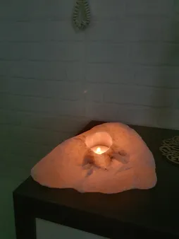 جا شمعی سنگ نمک مدل MT402