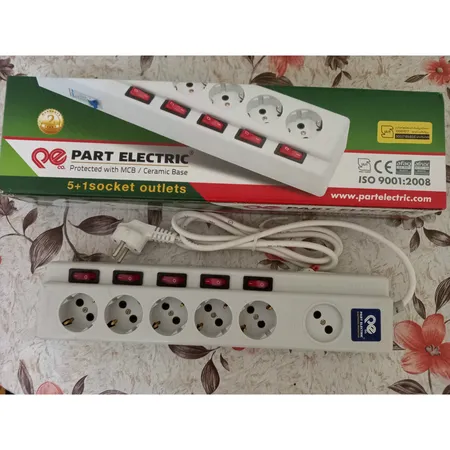 چندراهی برق پارت الکتریک مدل 5+1 کد 2095
