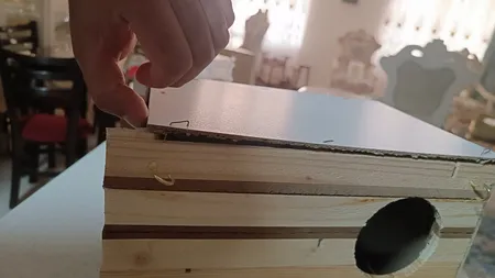 لانه پرنده مدل عروس هلندی درب کشویی طرح چوبی