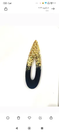 قالب رزین مدل گیره مو طرح کلاسیک کد SIM1