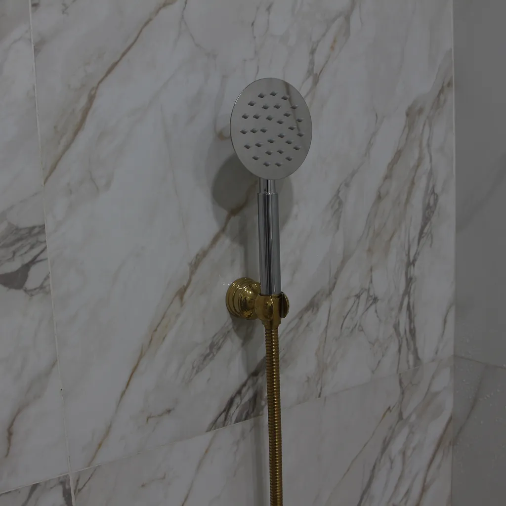 سردوش حمام پاپیروس مدل استیل New-Classic مجموعه دو عددی