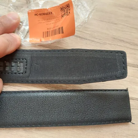 تسمه کمربند مردانه کی تی مدل ریلی چرم صنعتی IN346BK