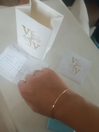 النگو طلا 18 عیار زنانه وی وی گلد گالری مدل آینه ای سایز 2