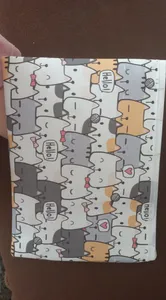 تجریه خرید پوشه زیپدار طرح گربه مدل LFA171105