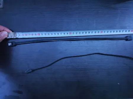 کابل دیتا 3 SATA ایسوس مدل ST2N1B طول 0.5 متر  بسته 2 عددی