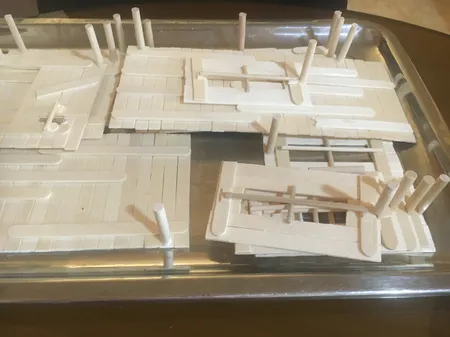 میخ چوبی آرنگ کد M036006 بسته 600 عددی