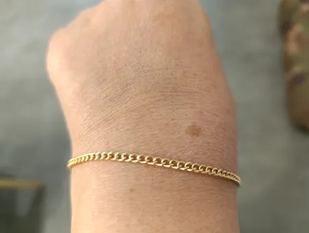 دستبند زنجیری طلا 18 عیار زنانه گالری طلای همراز مدل کارتیه