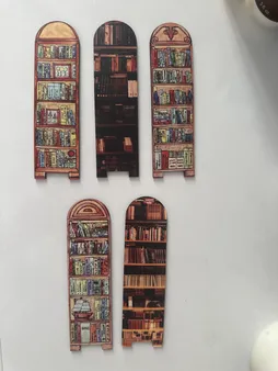 نشانگر کتاب لوکسینو مدل قفسه کتابخانه طرح کتاب لند مجموعه 6 عددی