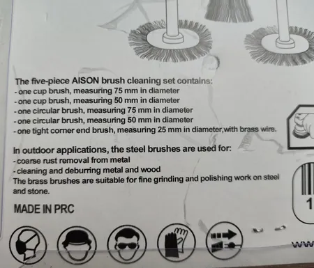 فرچه سر دریلی مدل ALIS50 مجموعه 5 عددی