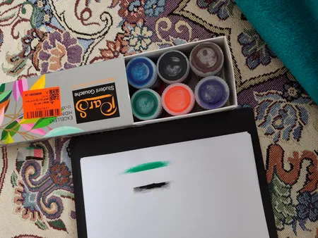 گواش 12 رنگ پارس مدل 0036