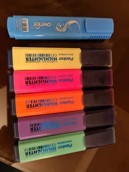 ماژیک علامت گذار 6 رنگ پنتر مدل CH511WP6