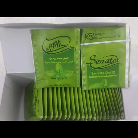 چای سبز نعنا کیسه ای سناتور بسته 25 عددی
