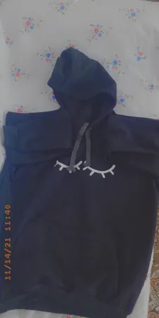 هودی زنانه طرح چشم کد 17099BW