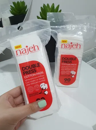 پد پاک کننده آرایش صورت ناژه مدل Double Press بسته 2 عددی